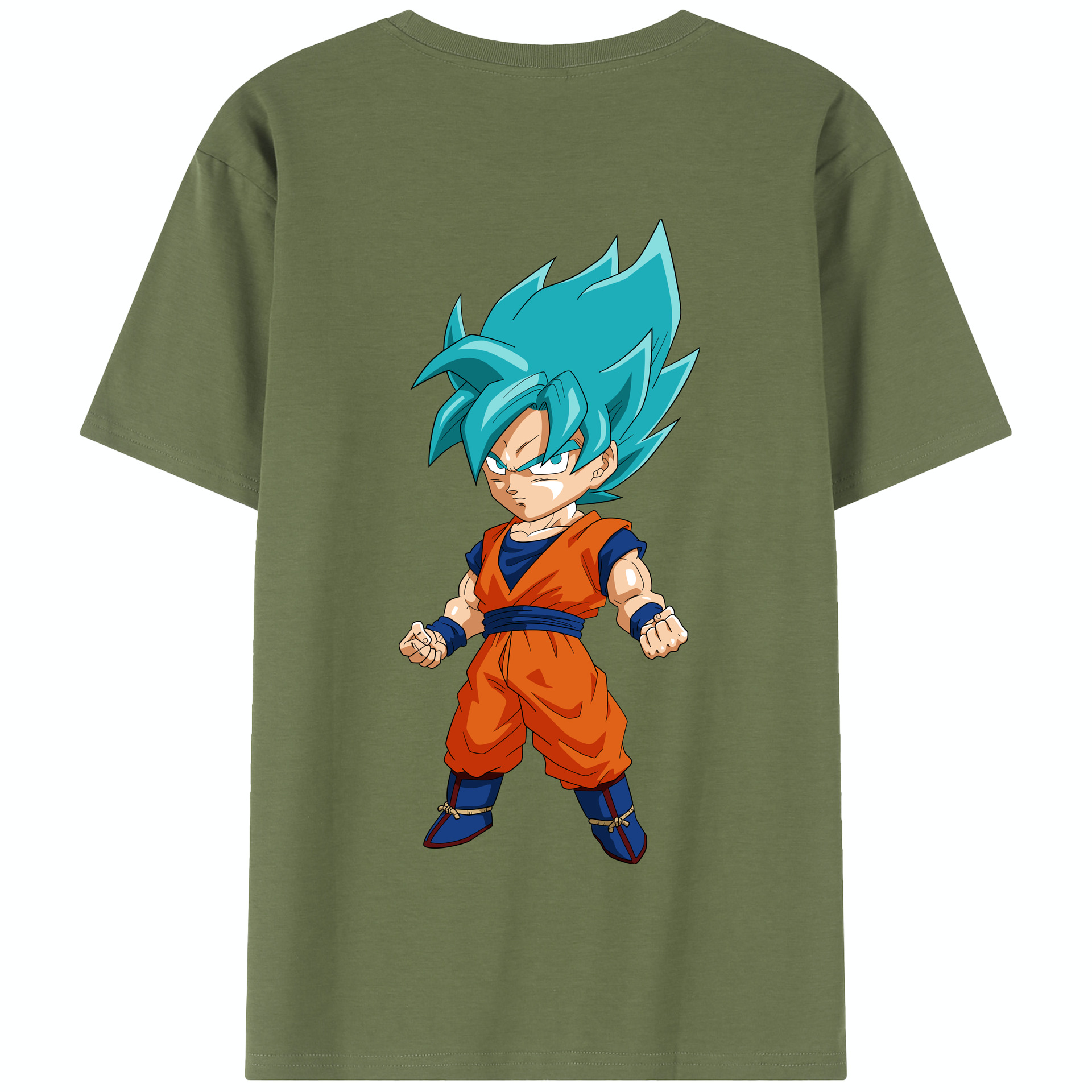 （画像用） ドラゴンボール 孫 悟飯（そんごはん）DRAGON BALL Son Gohan 綿100％半袖Tシャツ（背面プリント）